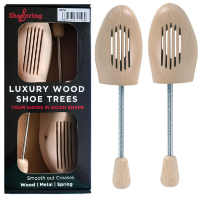 SS Shoe Tree Wood Spring Boxed