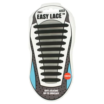 Black Easy Laces Self-Tying Laces