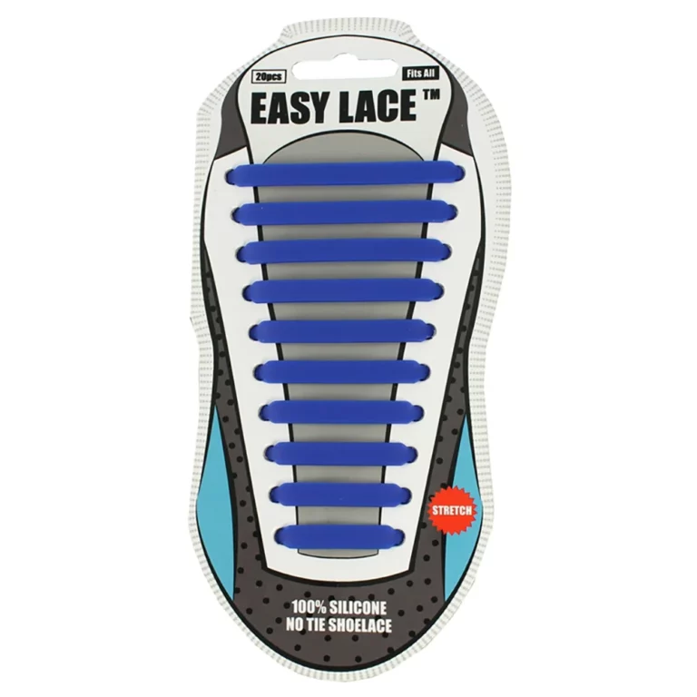 Blue Elastic Self-Tying Easy Laces