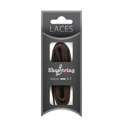 Hiking Black/Brown Dog Tooth Laces – 150cm