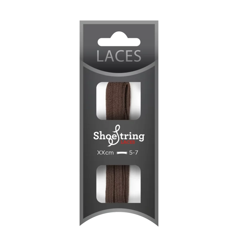 Brown Flat 5mm Laces