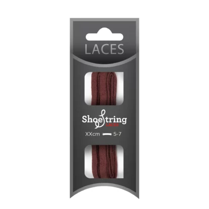 Burgundy 75cm Flat 5mm Laces