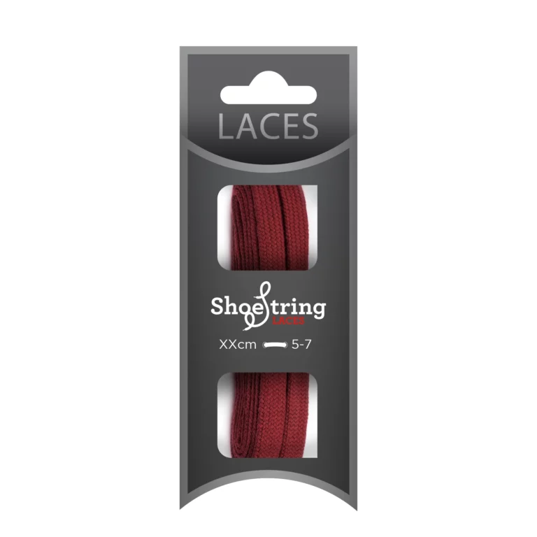 Burgundy Flat Laces – 100cm