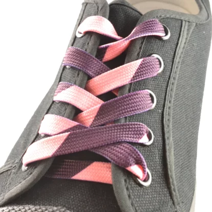 Fashion Diagional Stripe Laces