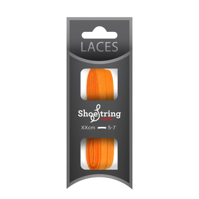 Flo Orange Flat Laces