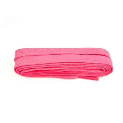 Flo Pink Flat Laces