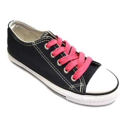 Flo Pink Flat Laces