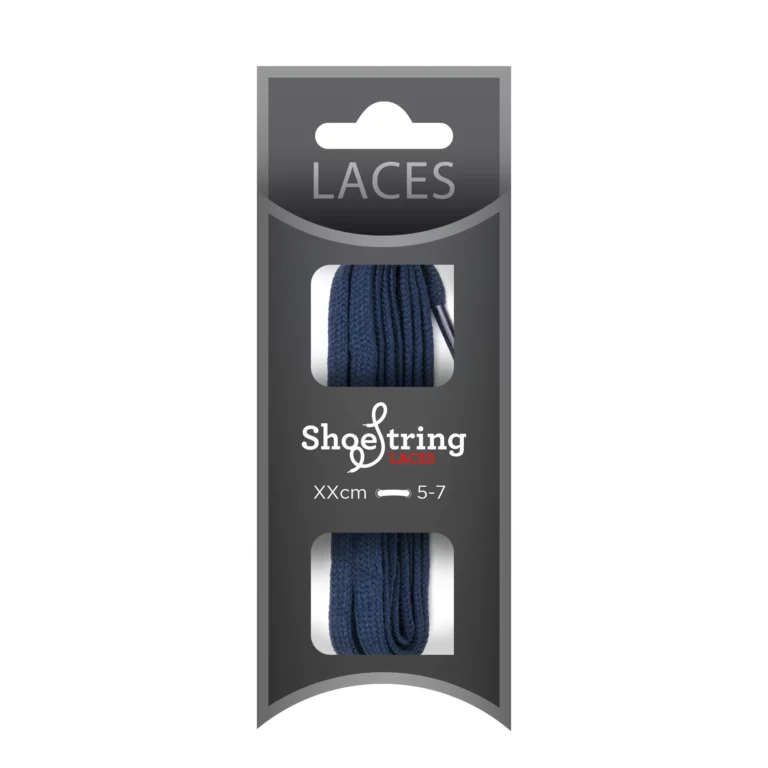 French Navy 60cm Flat 5mm Laces