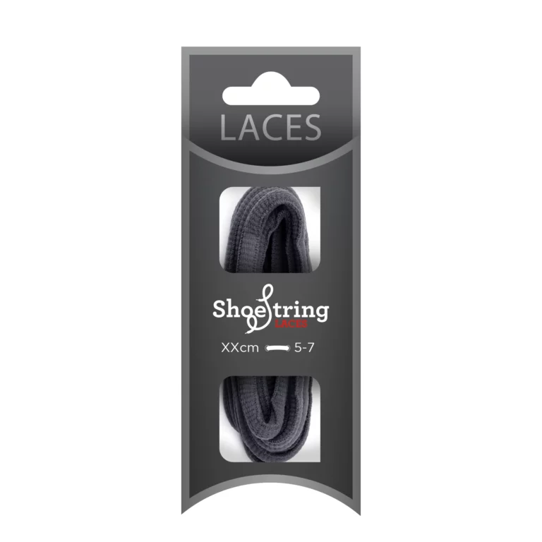 Grey Oval Sport Laces – 114cm