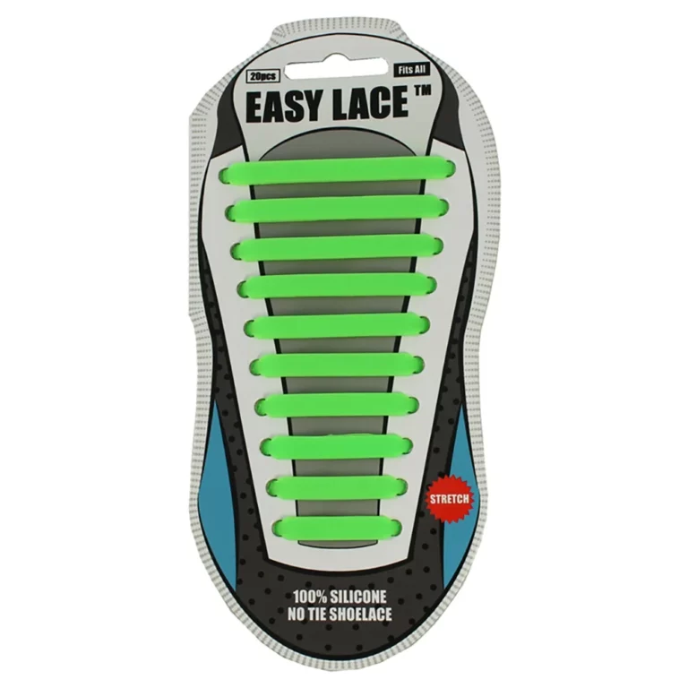 Green Easy Laces – Adults