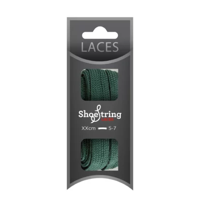 Crazy 140cm Green Wide Laces