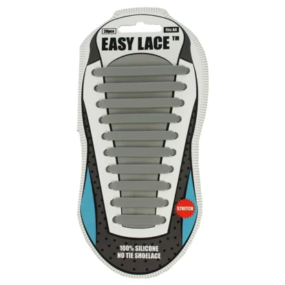 Grey Easy Laces - Adults