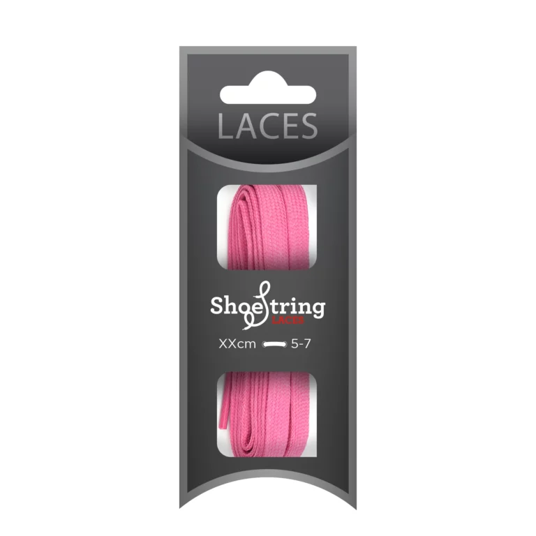 Hot Pink Flat Laces – 100cm 7mm