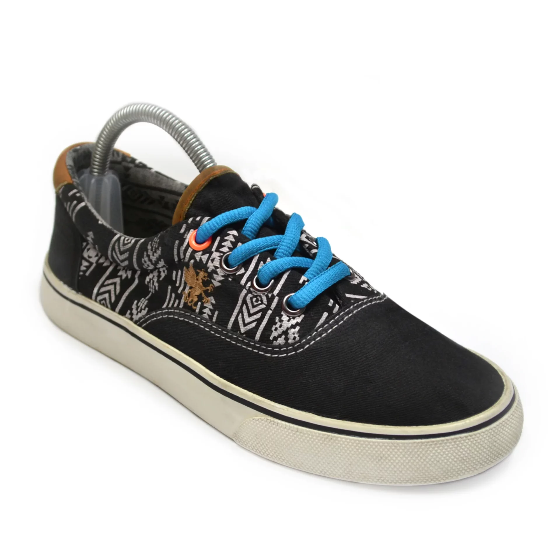 Blue top vans laces