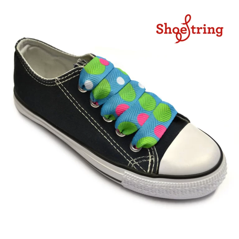 Fashion Blue Multi Spot Wide Laces