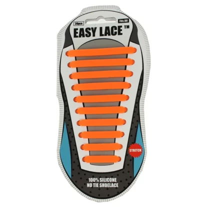 Orange Easy Laces - Adults