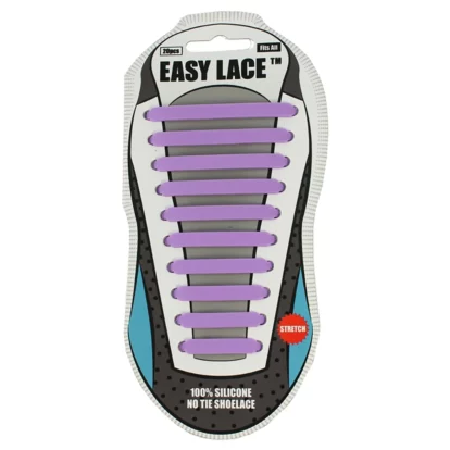 Purple Flat Easy Laces - Adults