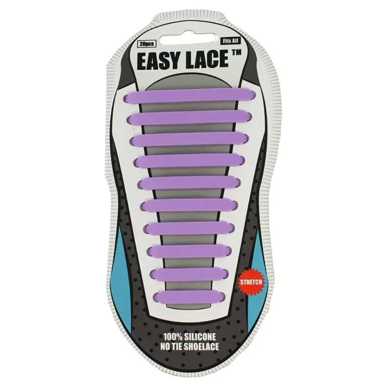 Purple Flat Easy Laces – Adults