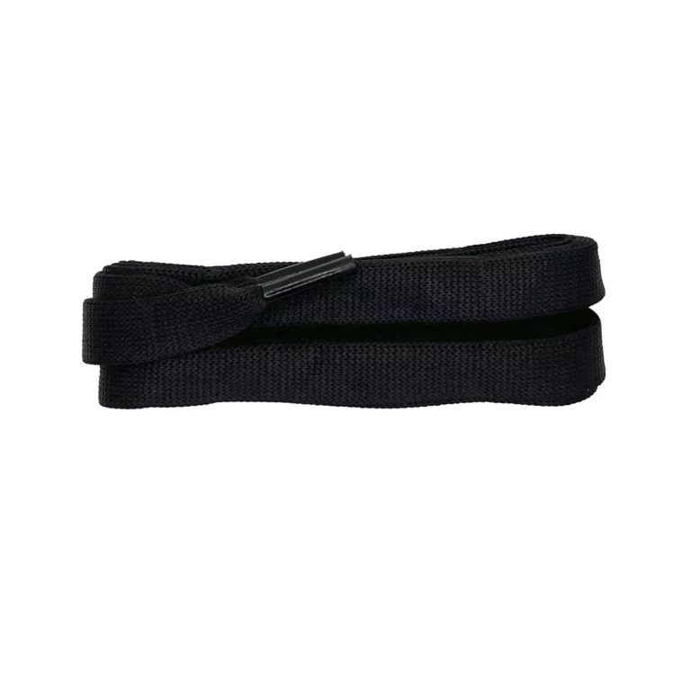 Black McQueen Style Flat Laces – 120cm