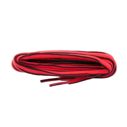 Red/Black Edge Oval Sport Laces - 114cm