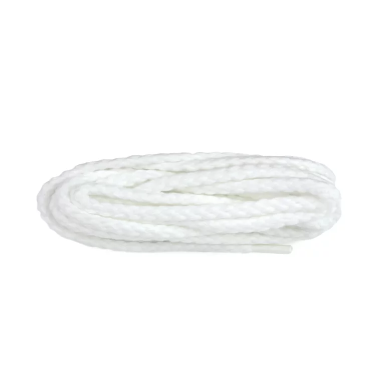 White Heavy Cord Round Laces