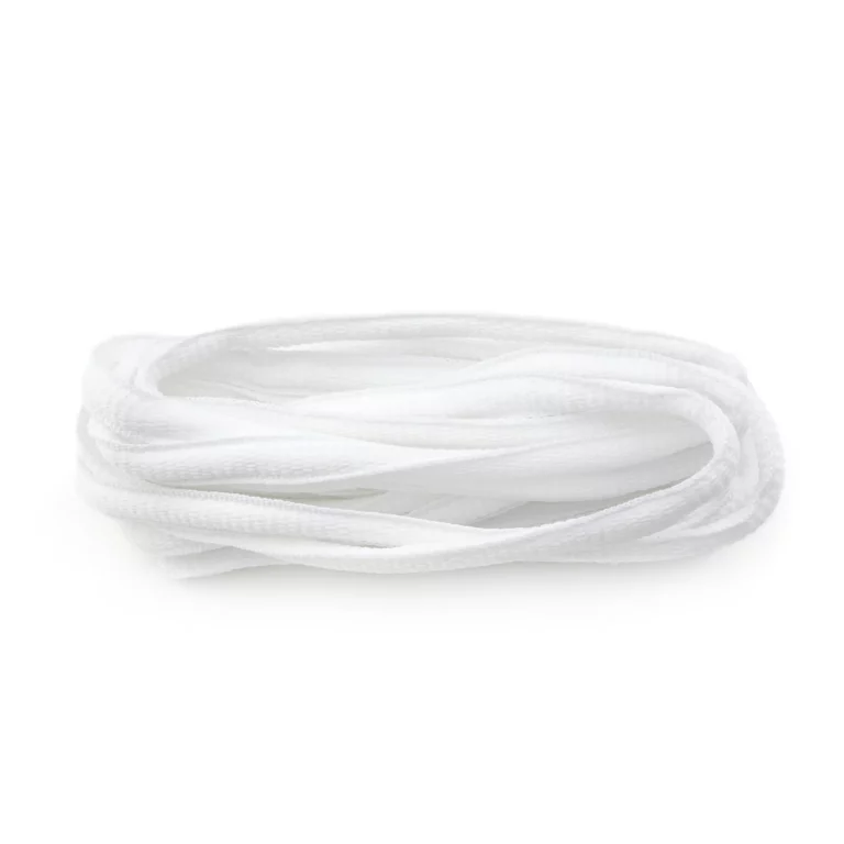 White Oval Sport Laces