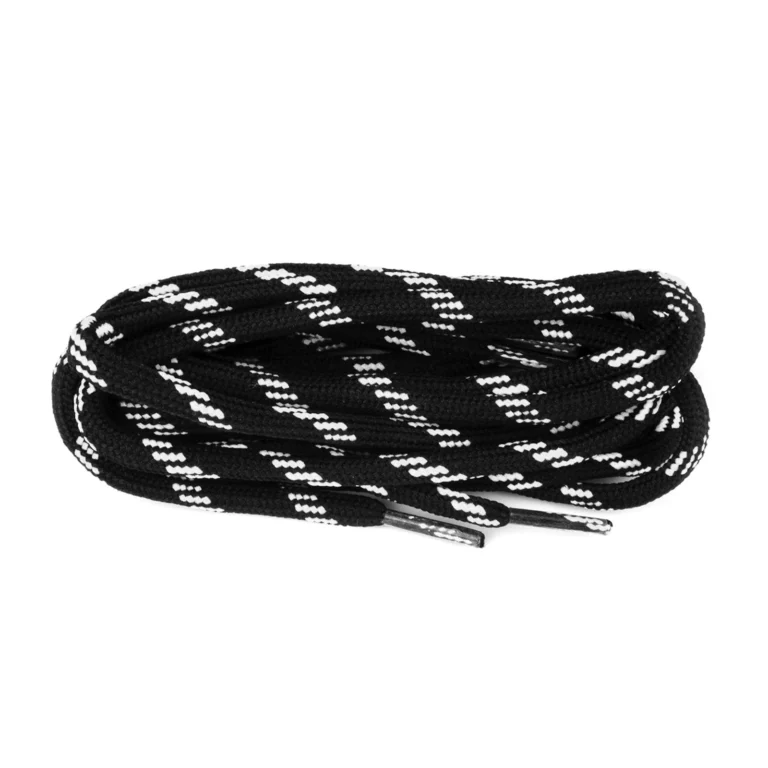 Black/White Zest Fleck Laces 120cm