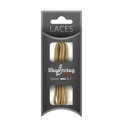 Beige Chunky Wax Laces – 90cm