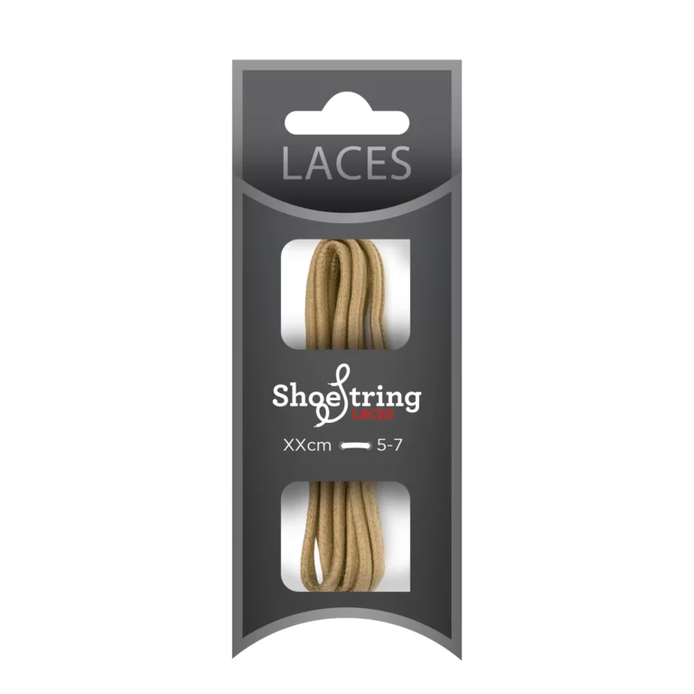 Beige Chunky Wax Laces – 90cm