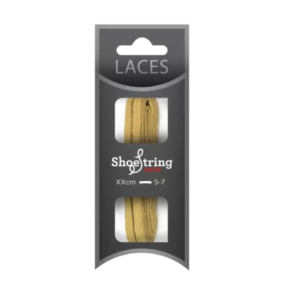 Beige Flat 5mm Laces