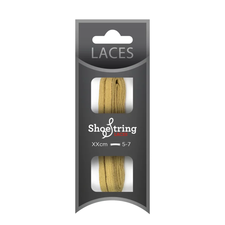 Beige Flat 5mm Laces