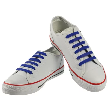 Blue Elastic Self-Tying Easy Laces for Shoes | Shoe String Laces