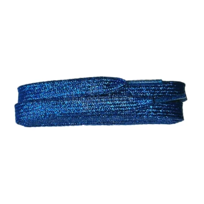 Glitter Blue Flat Laces - 120cm - 120cm