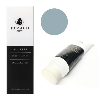 Famaco Blue Pastel Sil Best Wax Cream Polish 75ml