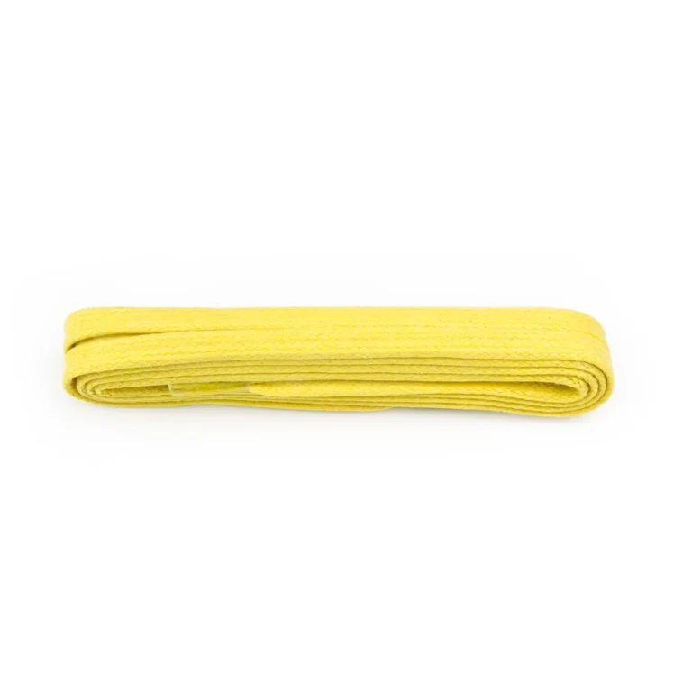 Bright Yellow Wax 5mm Flat Laces – 75cm