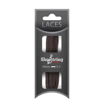 Dark Brown Flat 5mm Laces