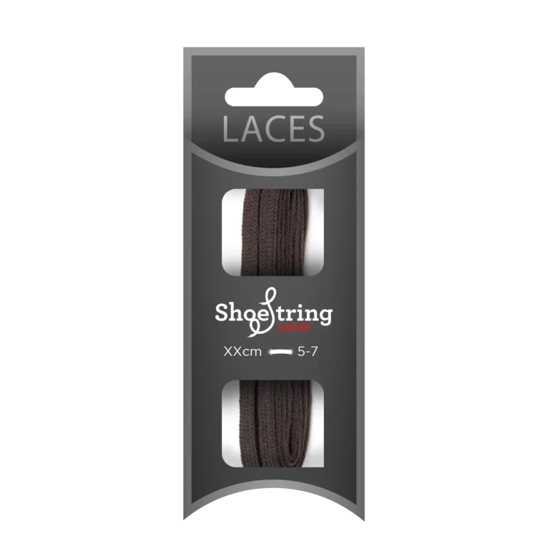 Dark Brown Flat 5mm Laces