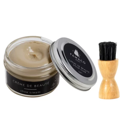 Beige Biscotte Cream Polish 50ml & Dauber Brush