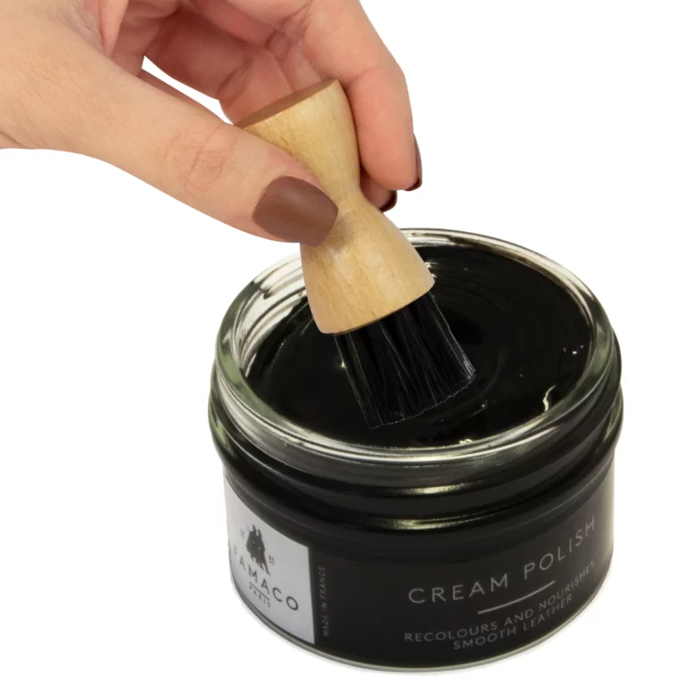 Black Cream Polish 50ml & Dauber Brush