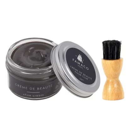 Khaki Glaise Algue Cream Polish 50ml & Dauber Brush