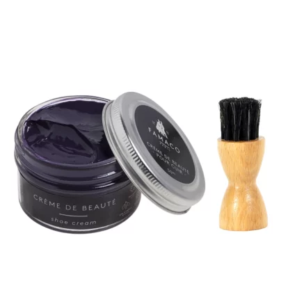 Famaco Purple Violet Quetsche Cream Polish 50ml & Dauber Brush