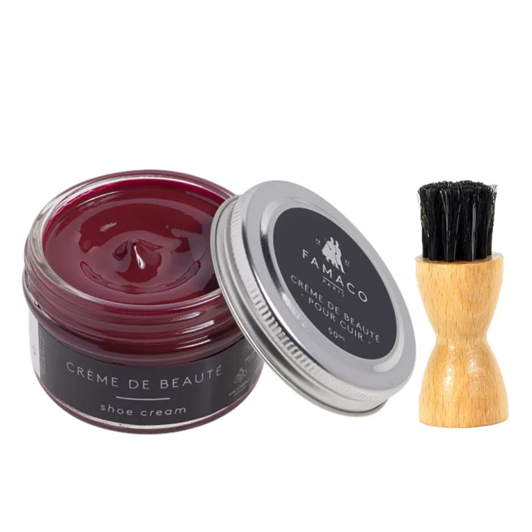 Famaco Red Cardinal Cream Polish 50ml & Dauber Brush