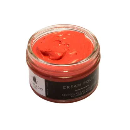 Famaco Red Corail Cream Polish 50ml & Dauber Brush