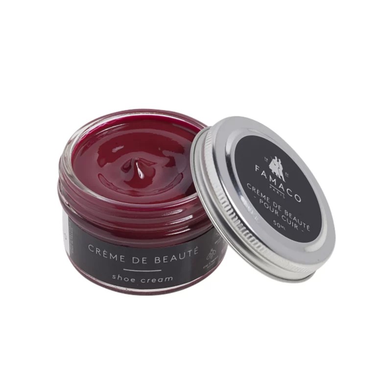 Famaco Red Black Rose Noire Cream Polish 50ml & Dauber Brush