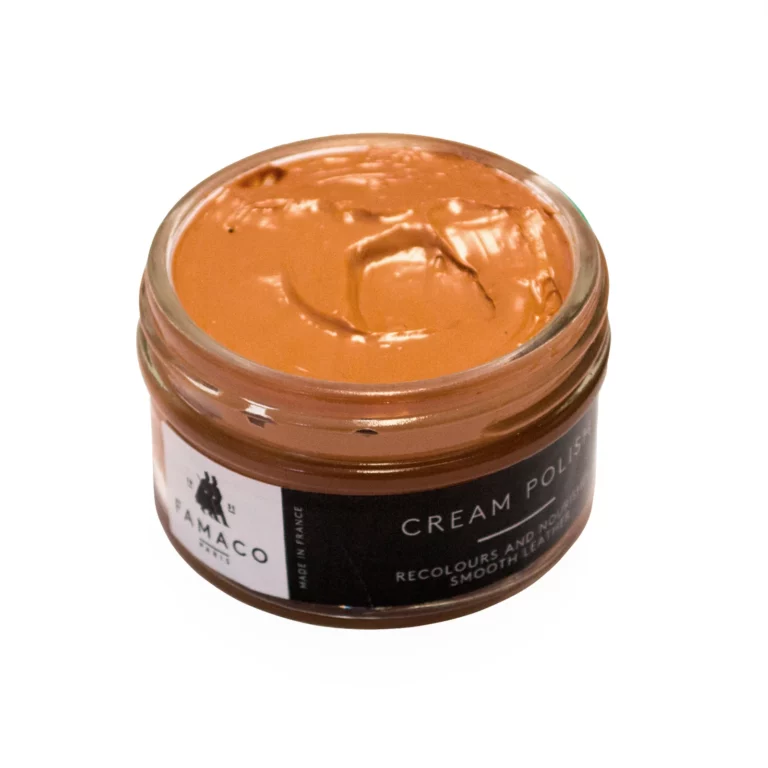 Famaco Tan Clementine Cream Polish 50ml & Dauber Brush