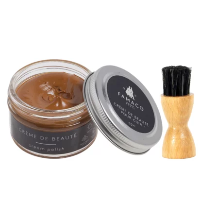 Famaco Tan Girolle Clement Cream Polish 50ml & Dauber Brush