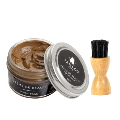 Famaco Tan Mais Cream Polish 50ml & Dauber Brush