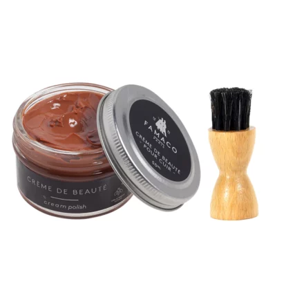 Famaco Tan Mango Cream Polish 50ml & Dauber Brush