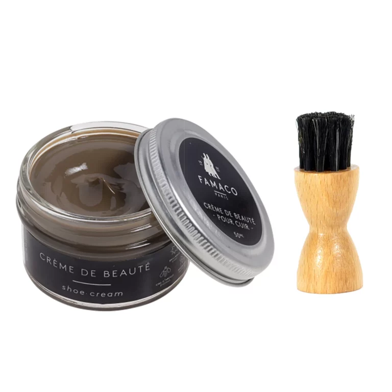 Famaco Taupe Poivre Cream Polish 50ml & Dauber Brush