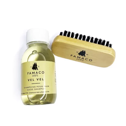 Famaco Vel Vel Kit Suede Shampoo With a Brush 100ml